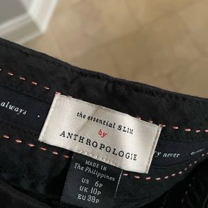 Anthropology essential slim crop pants
